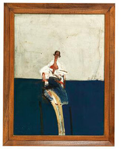 Sitzende auf einem Stuhl