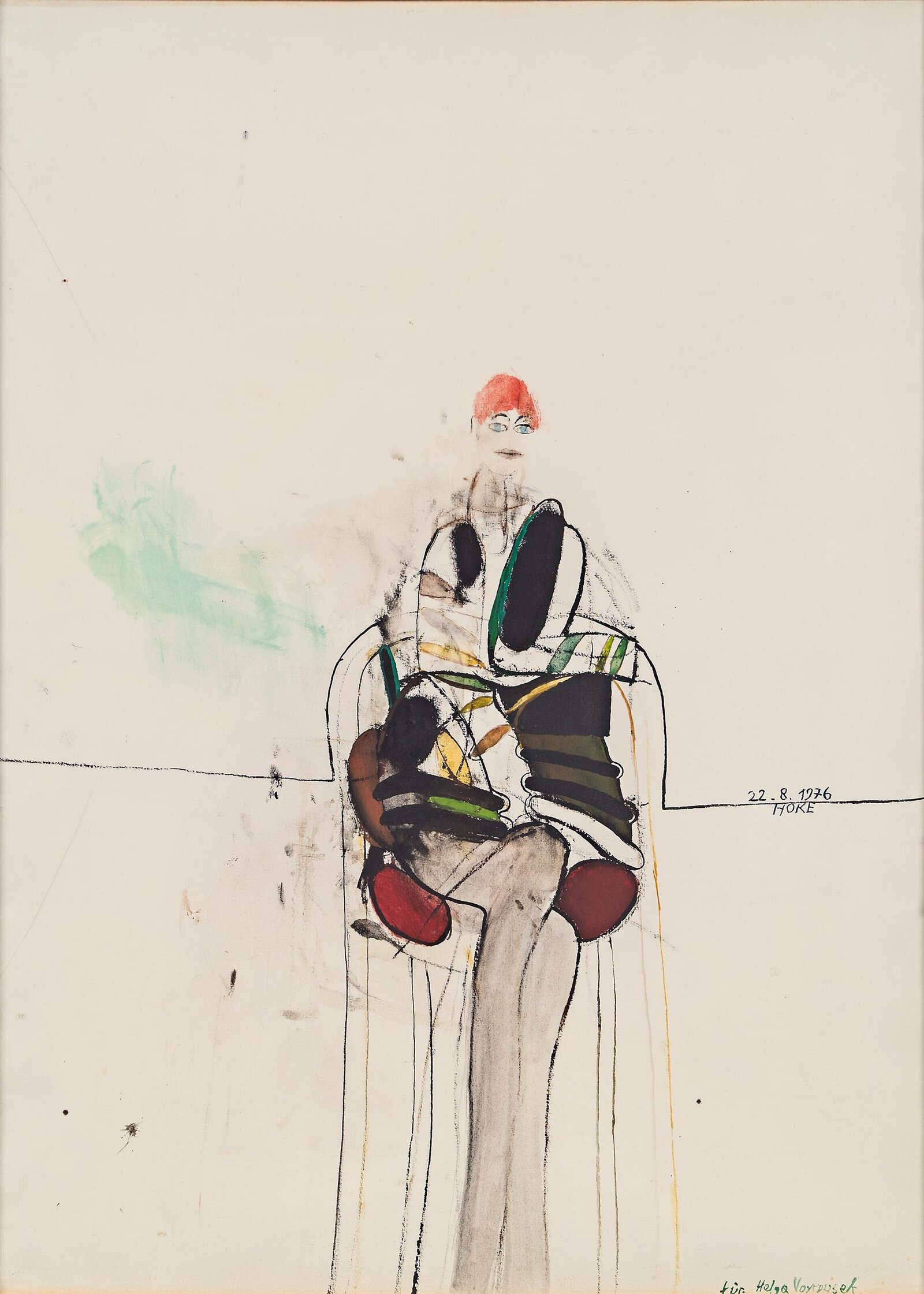 Sitzende | Porträt Helga Vavrousek