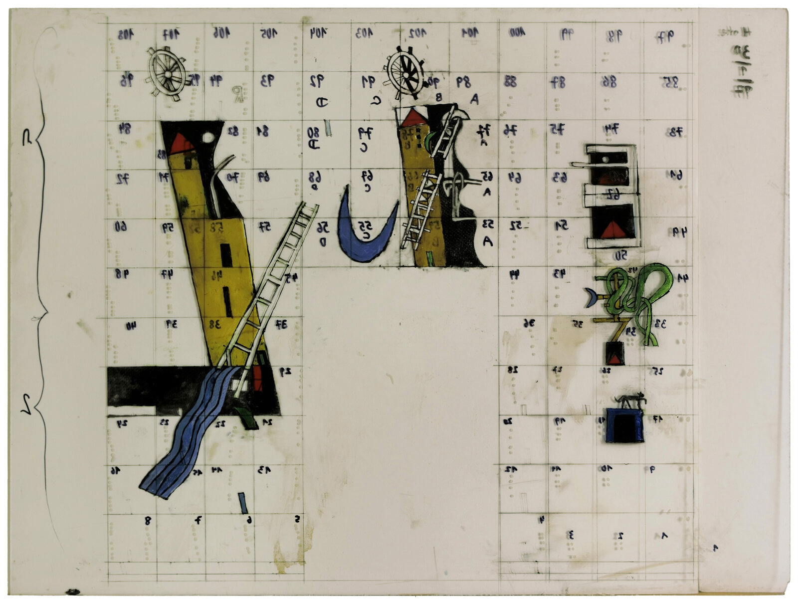 Entwurf Emailwand De La Tour