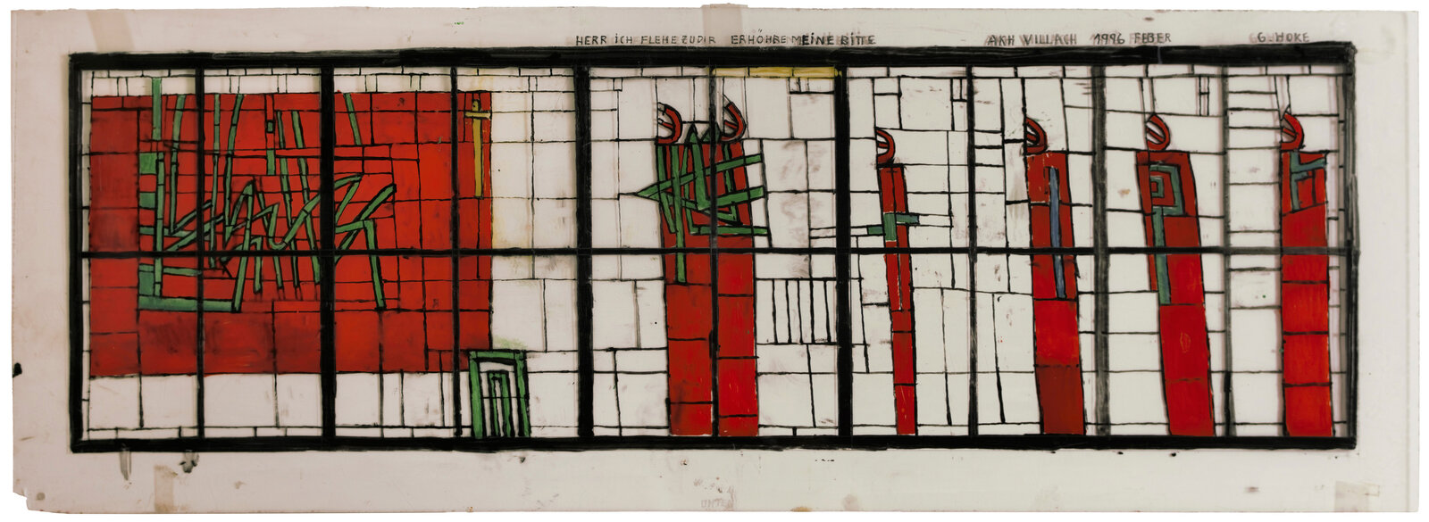 Entwurf Glasfenster LKH Villach