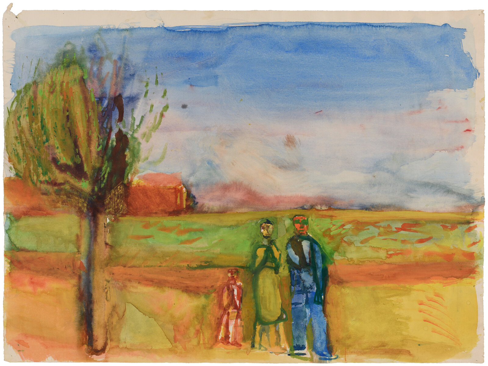 Landschaft mit Figuren