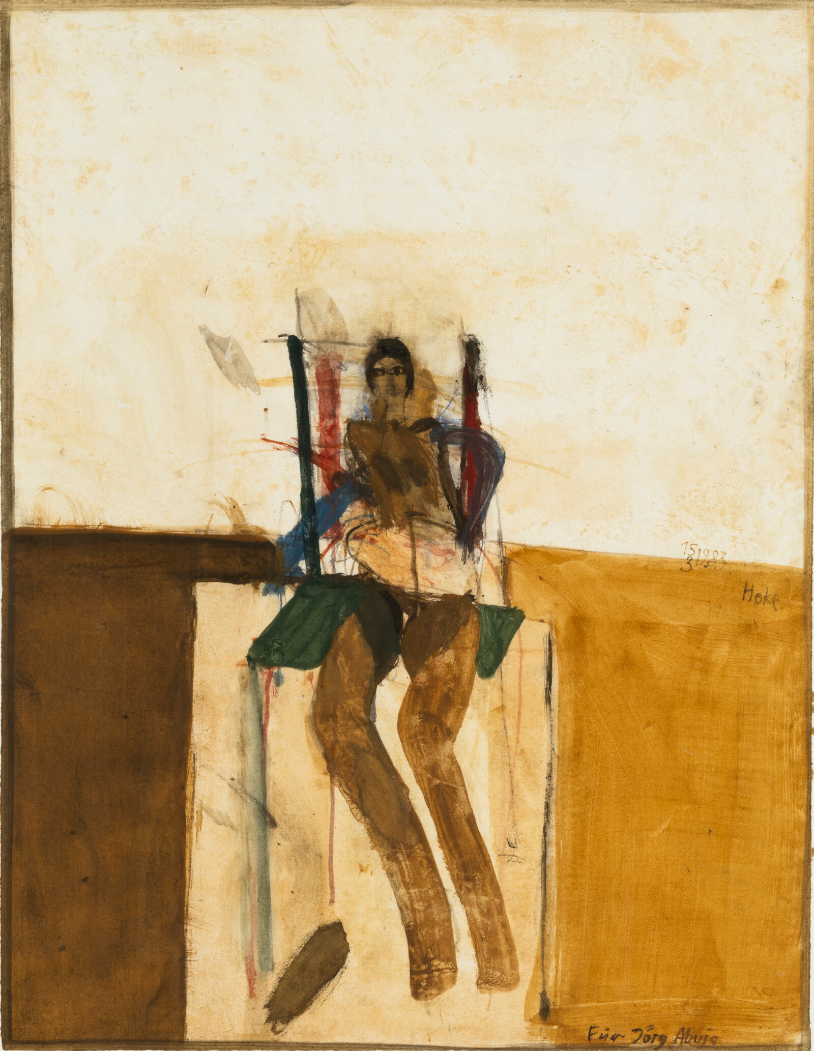 Sitzende I für Jörg Abuja