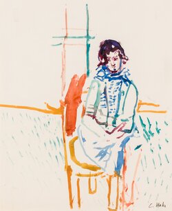 o.T. | Sitzendes Mädchen