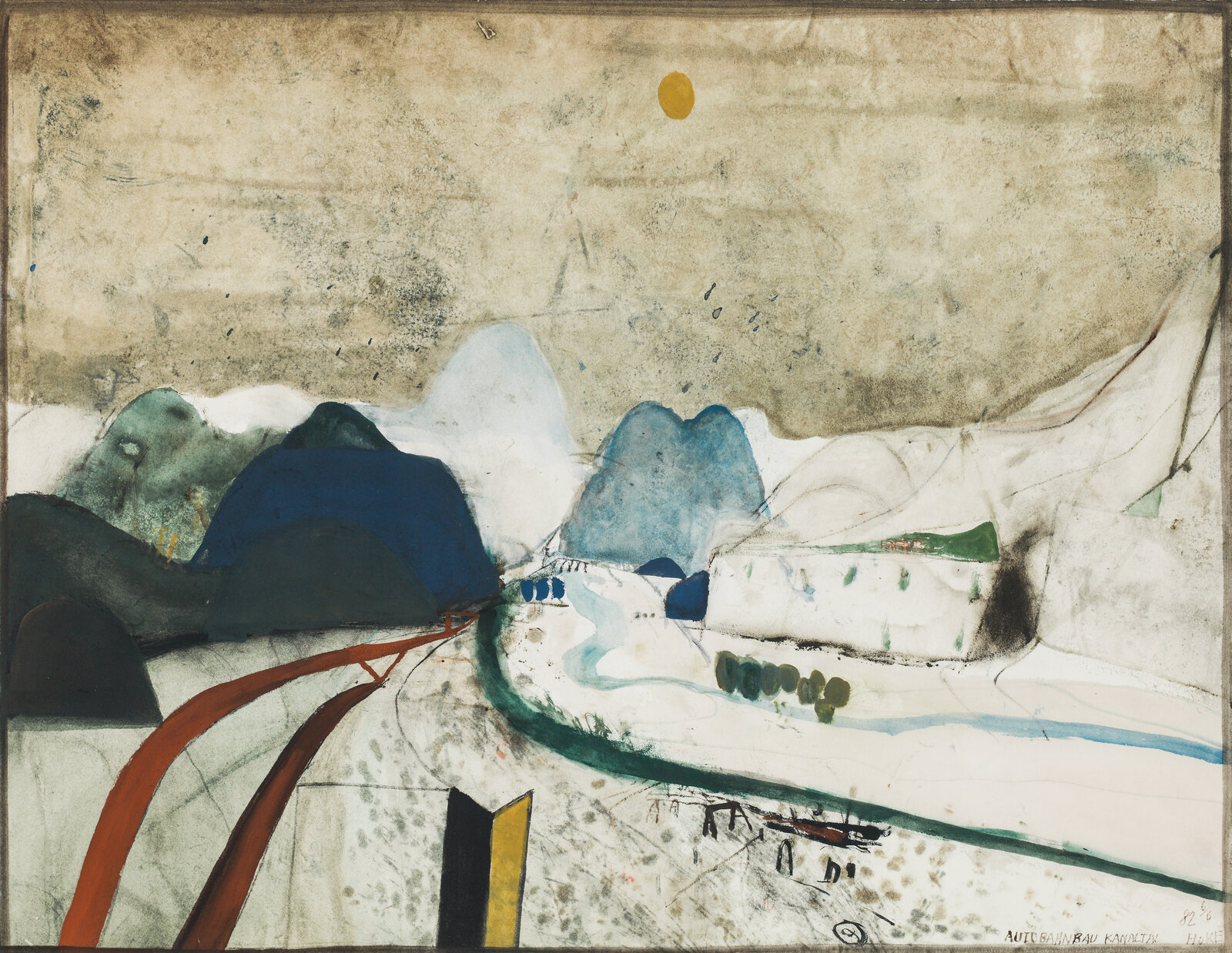 Autobahnbau Kanaltal