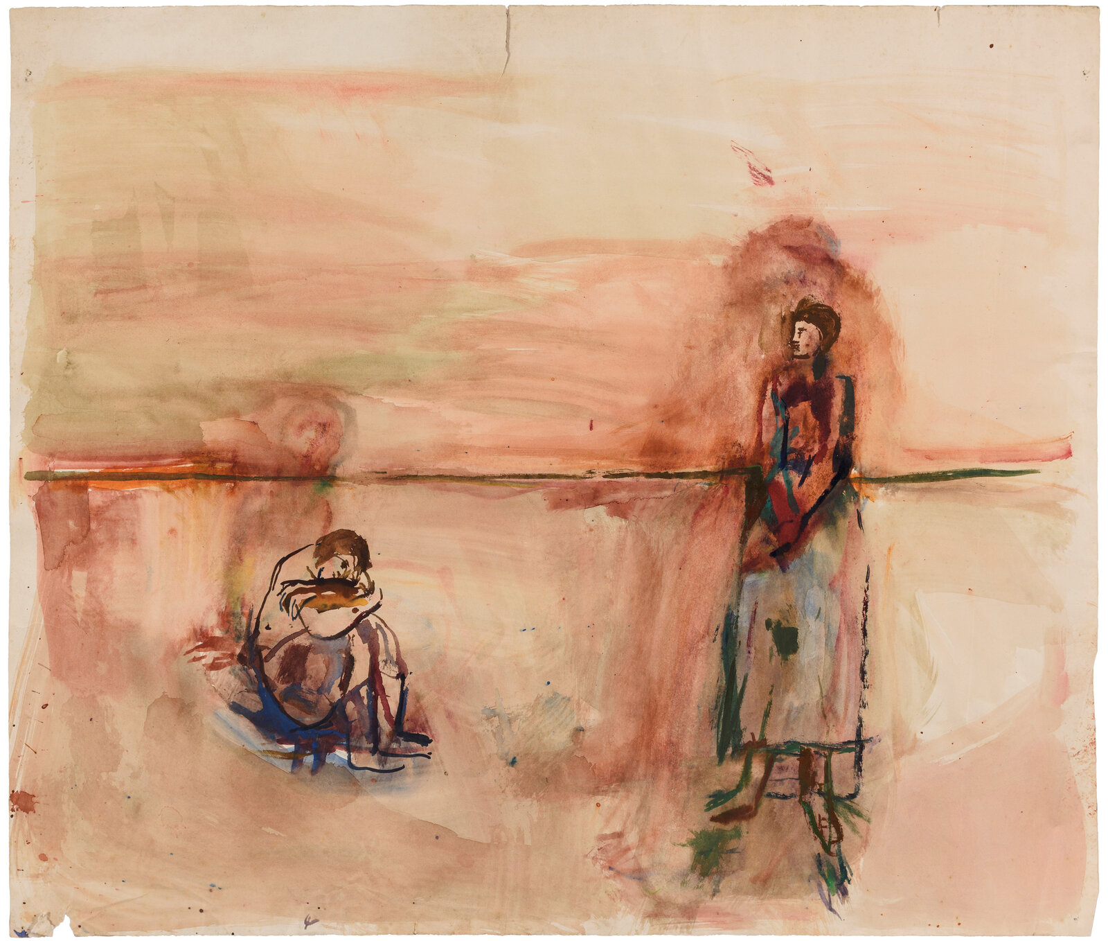 stehende und sitzende Figur